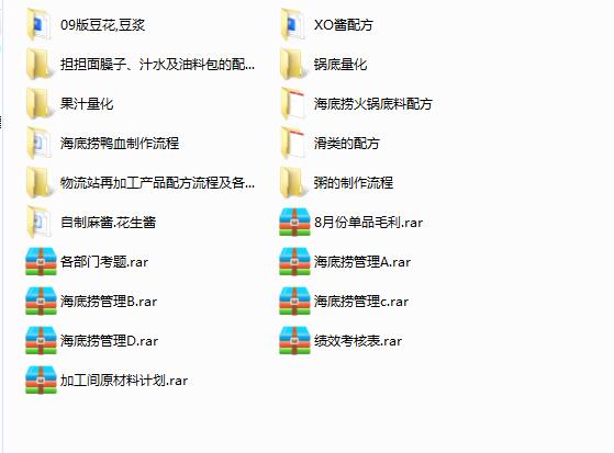 海底捞火锅底料配方海底捞运营管理内部资料
